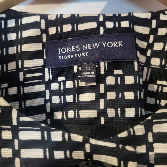 Jones New York Chic Black and White Women's Jacket - Picture 2 of 6